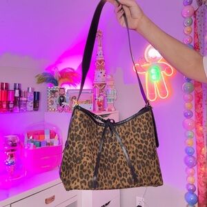 Leopard Print Shoulder Bag